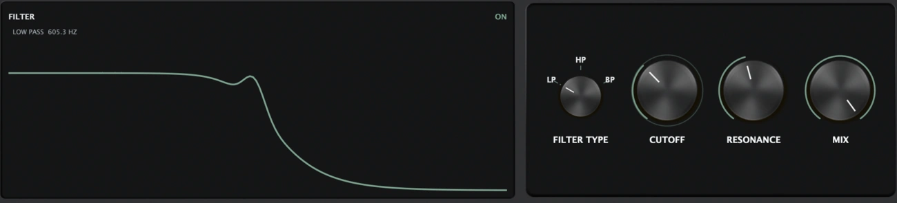 ATROPA FX Filter interface