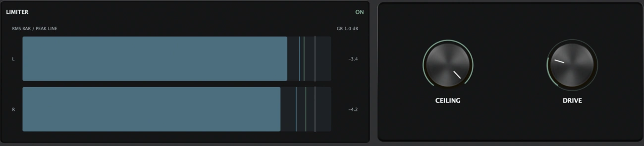 ATROPA FX Limiter interface
