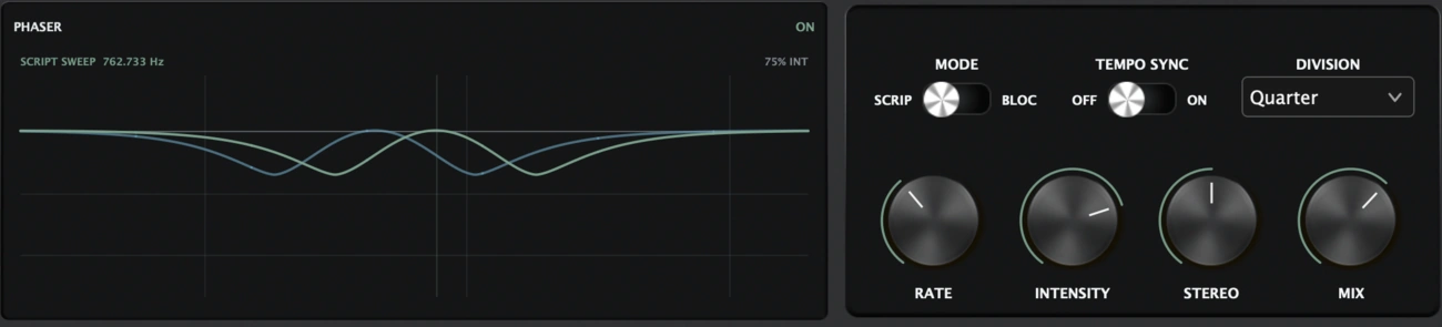 ATROPA FX Phaser interface
