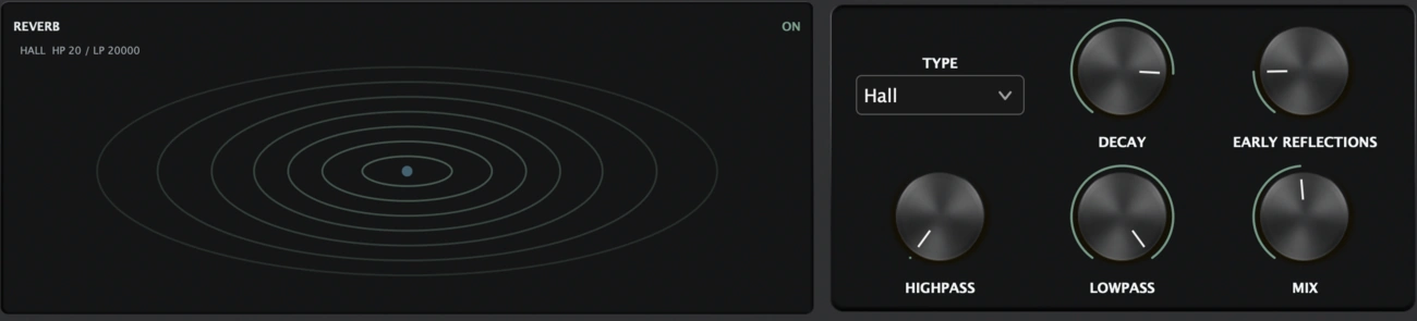 ATROPA FX Reverb interface