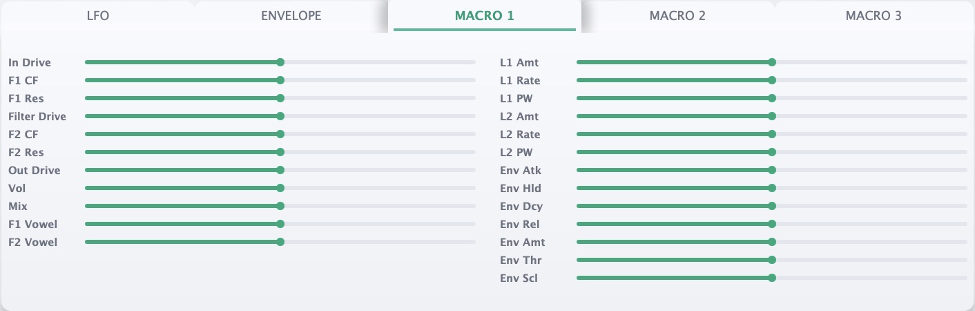 Macro Assign タブ UI